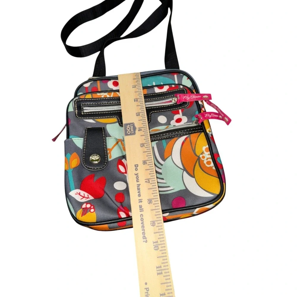 Lily Bloom Crossbody Bag Karma Women Small Messenger MultiFloral Recycled Fabric